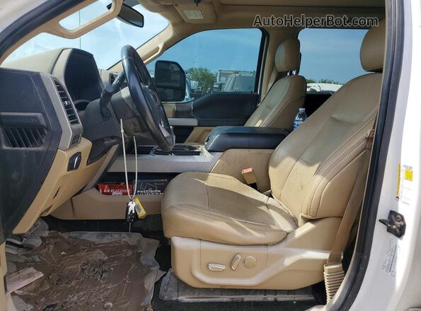1FT7W2BT8KEC02218 2019 FORD F250 White Widok wnętrza z przodu