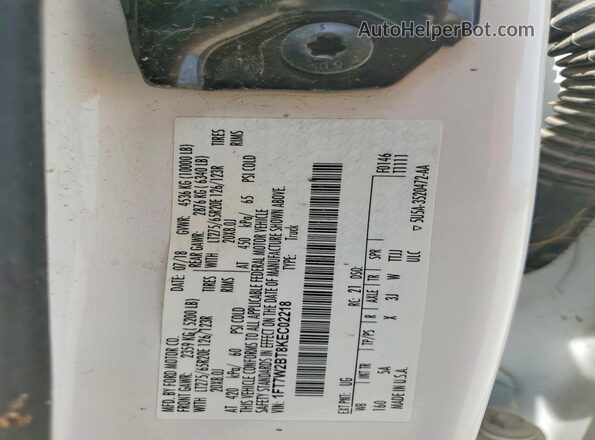 1FT7W2BT8KEC02218 2019 FORD F250 White Widok komory silnika