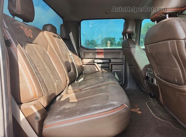 1FT7W2BT8KEC03031 2019 FORD F250 White Vista de los asientos traseros