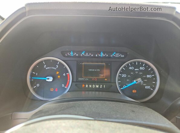 1FT7W2BT8KEC40645 2019 FORD F250 White Սարքավորումների վահանակի տեսք