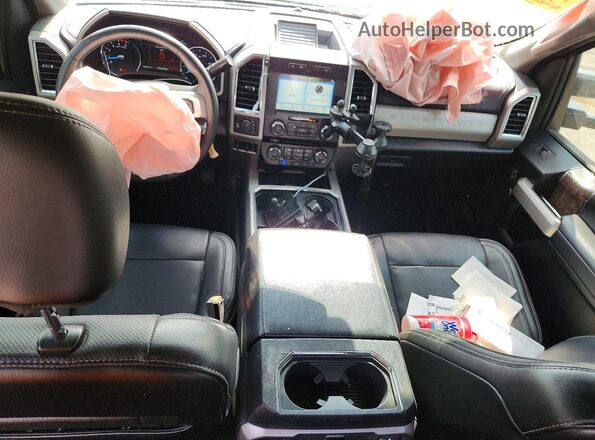 1FT7W2BT9JEC38501 2018 FORD F250 Gray Dashboard view