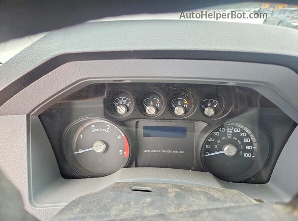 1FT7W3BT0GEC95765 2016 FORD F350 White Widok zestawu wskaźników