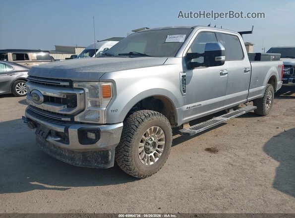 1FT7W3BT7NEC14256 2022 FORD F350 Gray წინა მარცხენა ხედი სამი მეოთხედიდან