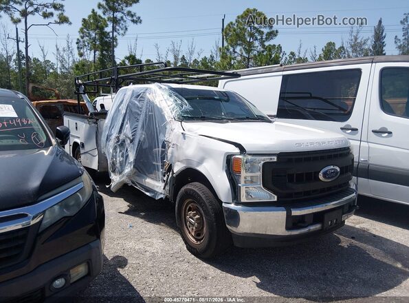 1FT7X2A65LEE73070 2020 FORD F-250 White Widok wnętrza z tyłu
