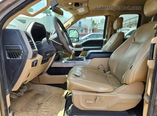 1FT7X2B63JEC38002 2018 FORD F250 Gray Widok wnętrza z przodu