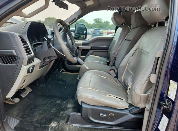1FT7X2B64HEB97566 2017 FORD F250 Blue წინა სალონის ხედი