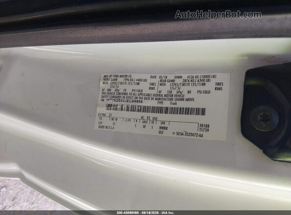 1FT7X2B64JEC69954 2018 FORD F-250 White Engine compartment view