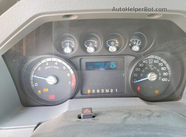1FT7X2B67GEB05834 2016 FORD F250 White ხელსაწყოთა პანელის ხედი