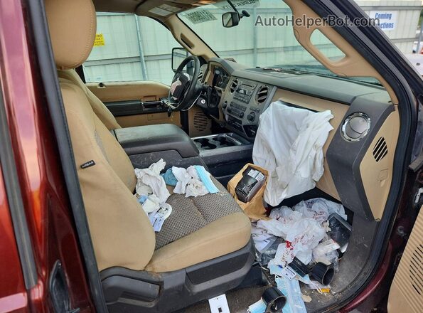 1FT7X2B6XGED44214 2016 FORD F250 Brown Vista del salpicadero