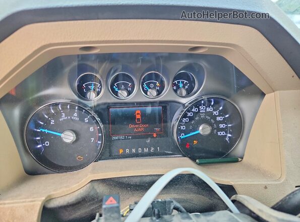 1FT7X2B6XGED44214 2016 FORD F250 Brown Vista del cuadro de instrumentos