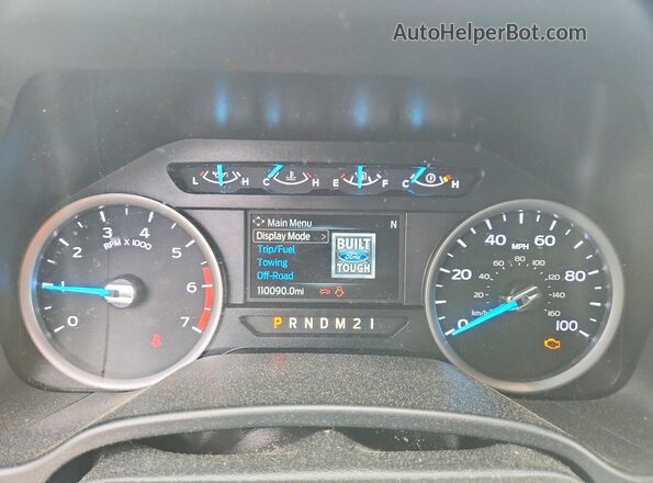 1FT7X2B6XLED56518 2020 FORD F250 Blue Սարքավորումների վահանակի տեսք