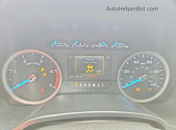 1FT7X2BT3JEC98660 2018 FORD F250 Black Вид щитка приладів