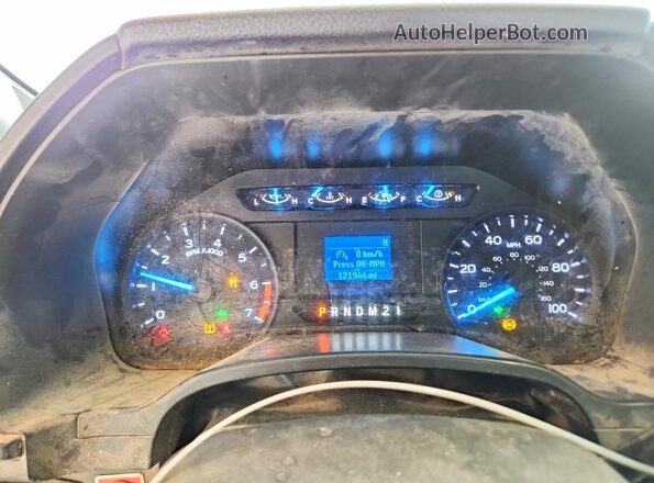1FT7X3B60KED70741 2019 FORD F350 White ხელსაწყოთა პანელის ხედი