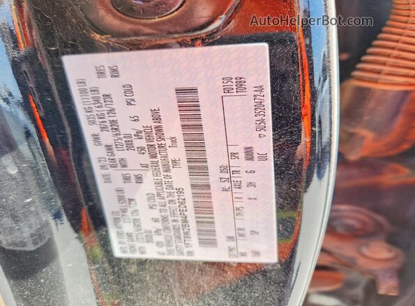 1FT8W2BM4PED62195 2023 FORD F250 Black Widok naklejki z numerem VIN