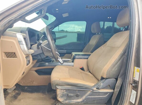 1FT8W2BN1PED09060 2023 FORD 250 Tan Widok wnętrza z przodu