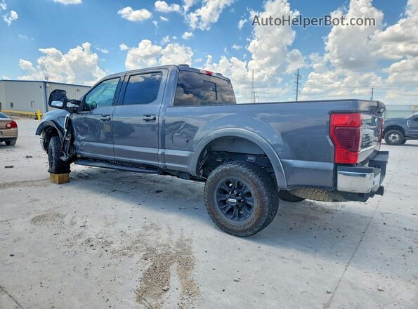1FT8W2BT1MEC20504 2021 FORD F250 Gray Trasero izquierdo