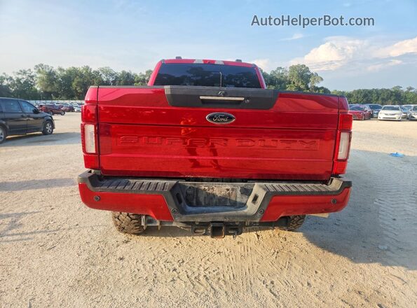 1FT8W2BT2MEC88875 2021 FORD F250 Red Вид ззаду