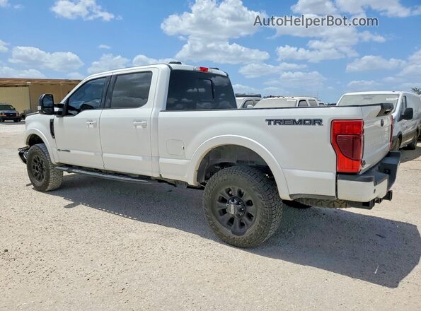 1FT8W2BT2NEE82369 2022 FORD F250 White Trasero izquierdo