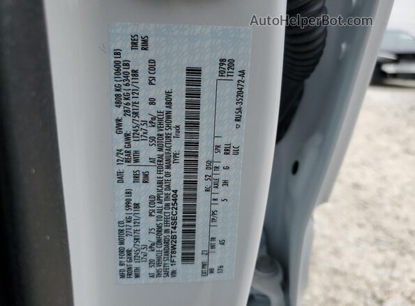 1FT8W2BT4SEC25404 2025 FORD F250 White Vista del compartimento del motor