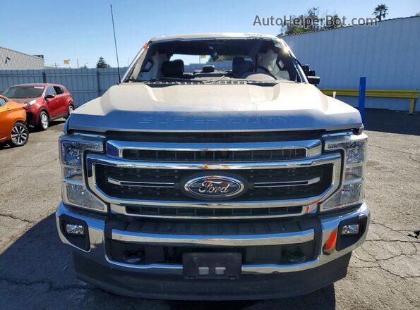 1FT8W2BT7NED54662 2022 FORD F250 Silver Front view