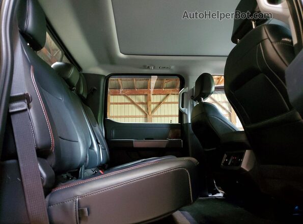 1FT8W3BM1PED24686 2023 FORD F350 Black Rear seats view