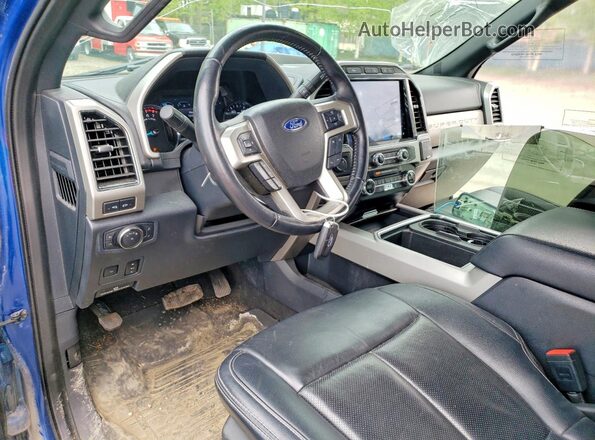1FT8W3BN7NED06120 2022 FORD F350 Blue Vista del salpicadero