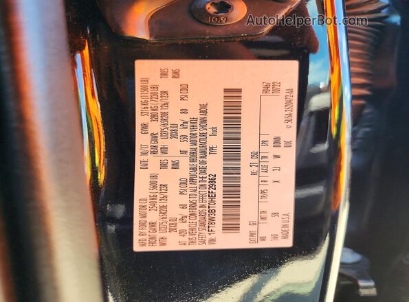 1FT8W3BT0HEF29862 2017 FORD F350 Black Շարժիչի բաժամունքի տեսք