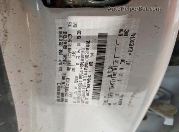 1FT8W3BT1KEE03100 2019 FORD F350 White Engine compartment view