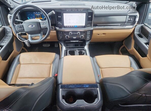 1FT8W3BT1REC18183 2024 FORD F350 Black Dashboard view