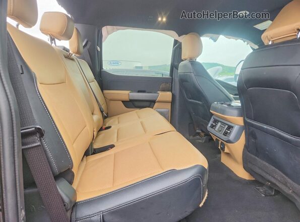 1FT8W3BT1REC18183 2024 FORD F350 Black Rear seats view