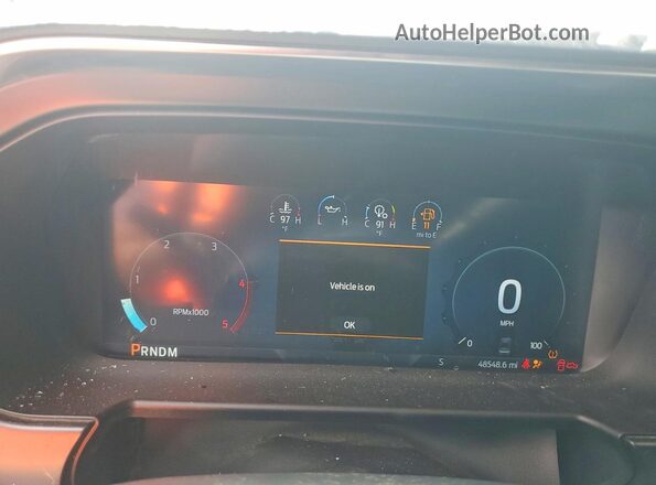 1FT8W3BT1RED57102 2024 FORD F350 White Instrument cluster view