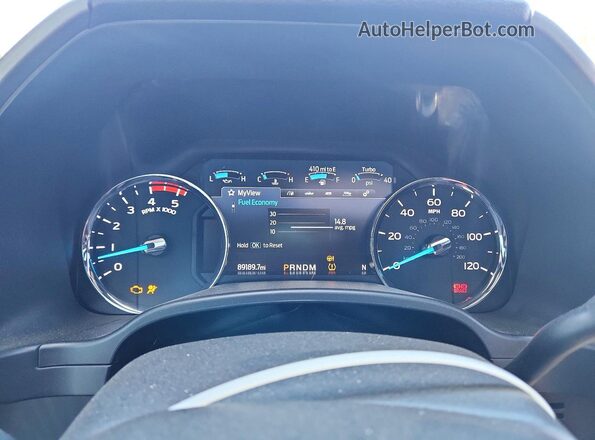 1FT8W3BT2LEC07782 2020 FORD F350 White Instrument cluster view