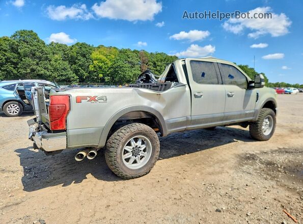 1FT8W3BT3NEF09813 2022 FORD F350 Silver Trasero derecho