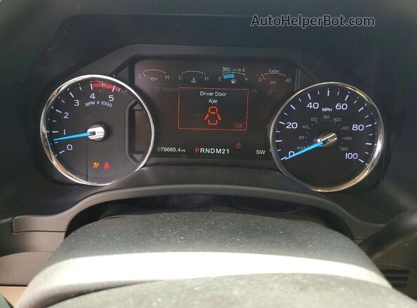 1FT8W3BT6JEC18037 2018 FORD F350 Желто-коричневый Вид щитка приборов