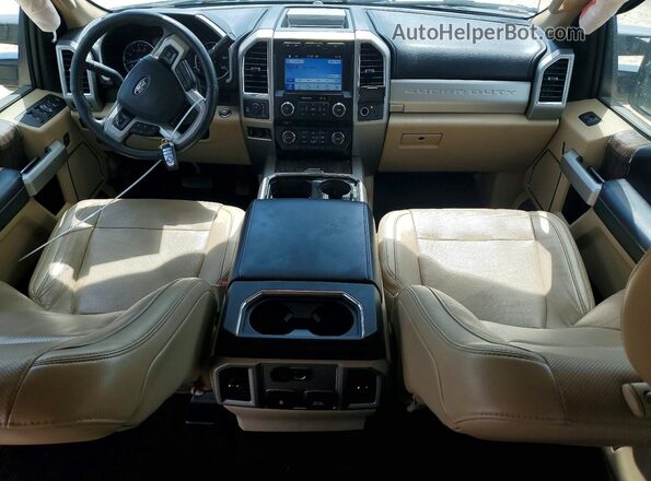 1FT8W3BT6JEC18037 2018 FORD F350 Желто-коричневый Вид панели приборов