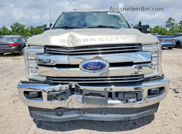 1FT8W3BT6JEC18037 2018 FORD F350 Желто-коричневый Вид спереди