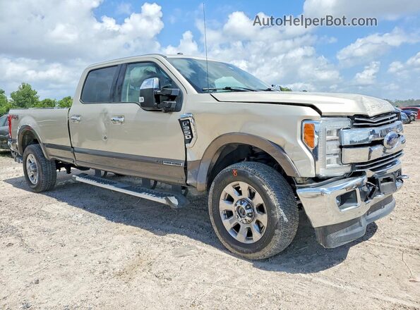 1FT8W3BT6JEC18037 2018 FORD F350 Желто-коричневый Передняя правая четверть