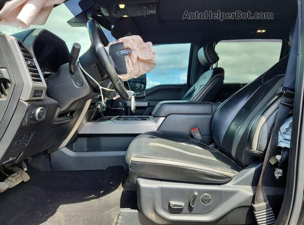 1FT8W3BT6KEC85268 2019 FORD F350 Black წინა სალონის ხედი