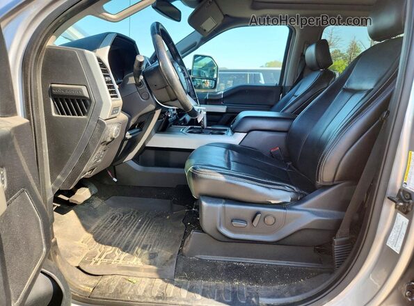 1FT8W3BT7LEC96765 2020 FORD F350 Silver Front interior view