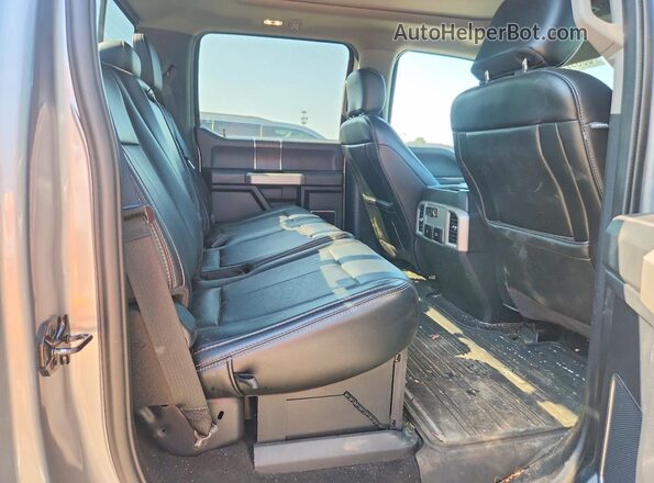 1FT8W3BT7LEC96765 2020 FORD F350 Silver Rear seats view