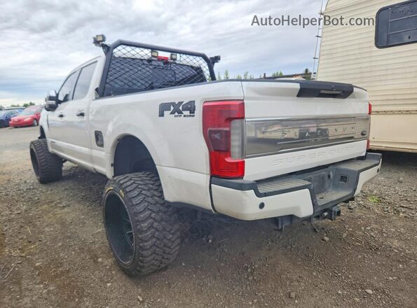1FT8W3BT8HEC64009 2017 FORD F350 White Trasero izquierdo