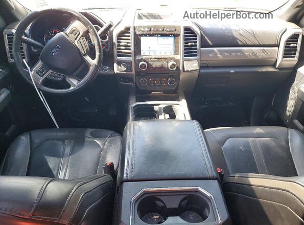 1FT8W3BT8HEC64009 2017 FORD F350 White Vista del salpicadero