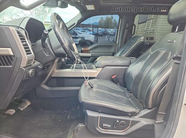 1FT8W3BT8HEC64009 2017 FORD F350 White Vista interior delantera