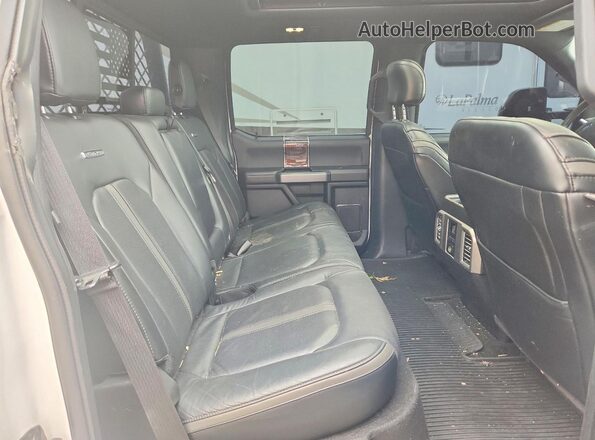 1FT8W3BT8HEC64009 2017 FORD F350 White Vista de los asientos traseros