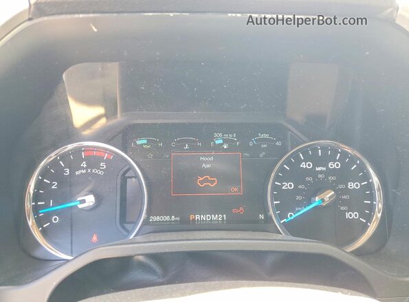 1FT8W3BTXHEB28612 2017 FORD F350 Белый Вид щитка приборов