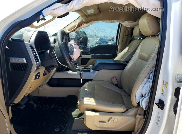 1FT8W3BTXHEB28612 2017 FORD F350 Белый Вид салона спереди
