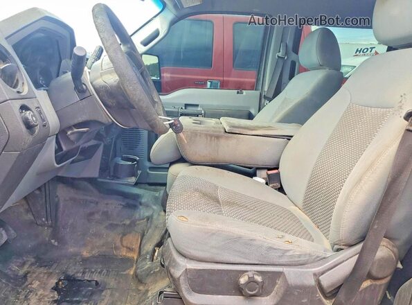 1FT8W3D61GEC67713 2016 FORD F350 Gray წინა სალონის ხედი