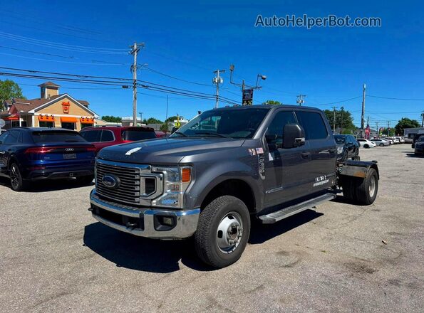 1FT8W3DT0NEE80929 2022 FORD F350 Gray Vista frontal