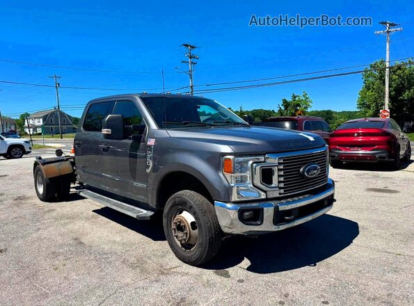 1FT8W3DT0NEE80929 2022 FORD F350 Gray Trasero derecho