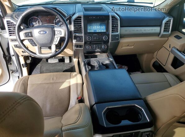 1FT8W3DT1HEB45232 2017 FORD F350 White Dashboard view
